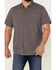 Image #3 - North River Men's Seersucker Short Sleeve Button Down Western Shirt , Grey, hi-res