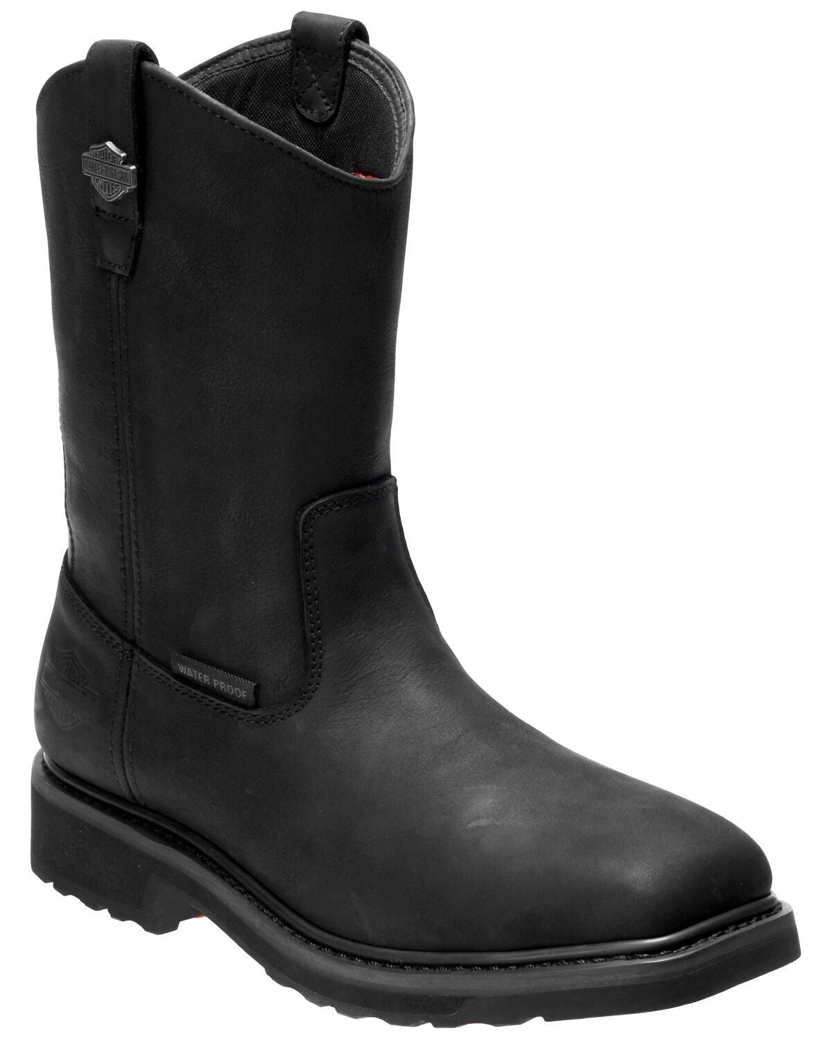 Harley Davidson Men's Altman Waterproof Western Work Boots - Soft Toe, Black, hi-res