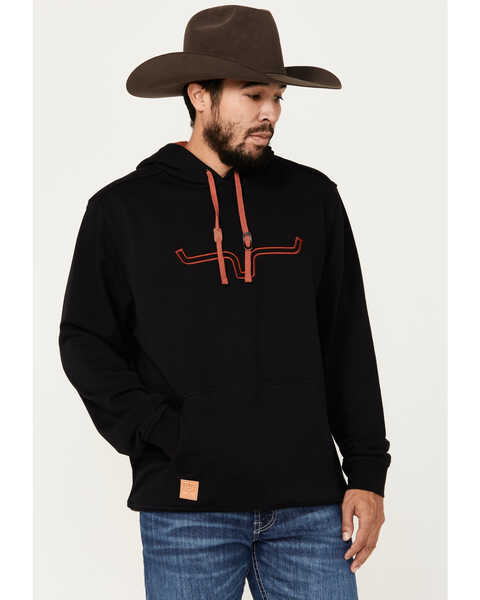 Image #1 - Kimes Ranch Men's Fast Talker Hooded Sweatshirt, Black, hi-res