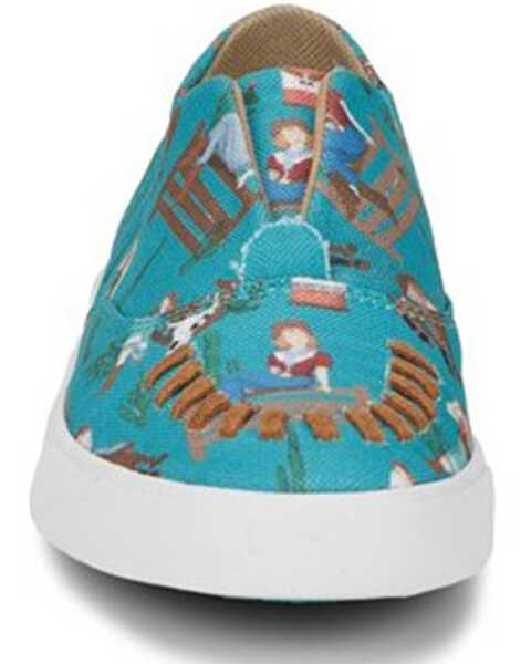 Image #4 - Reba by Justin Women's Alice Cowgirl Print Casual Slip-On Shoe, Turquoise, hi-res