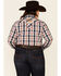 Ariat Women's R.E.A.L Dynamic Plaid Print Embroidered Long Sleeve Western Core Shirt - Plus, Navy, hi-res