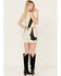 Boot Barn x Understated Leather Women's Sundown Shorts, Cream/black, hi-res