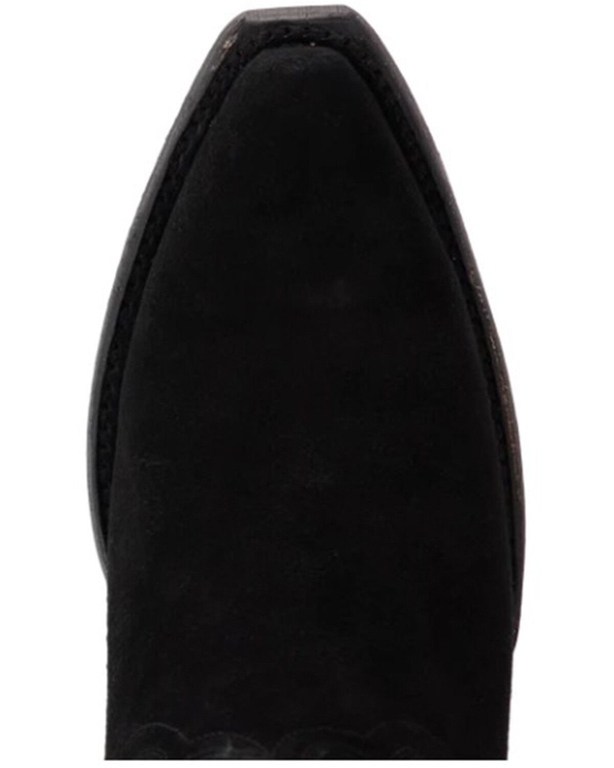 Image #6 - Lane Women's Emma Jane Suede Tall Western Boots - Snip Toe, Black, hi-res