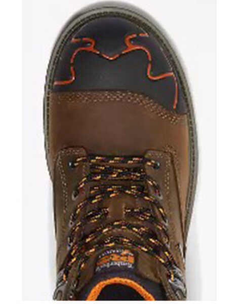 Image #5 - Timberland Pro Men's 6" Magnitude Waterproof Work Boots - Composite Toe , Brown, hi-res