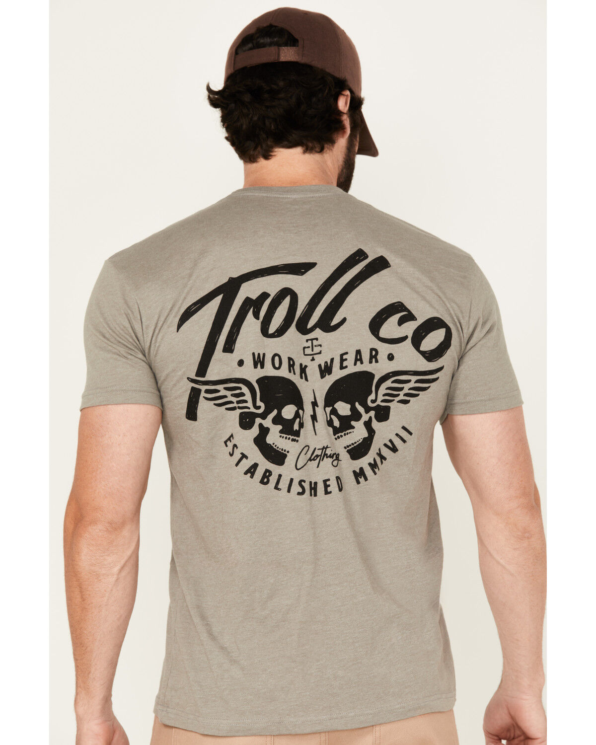 Image #4 - Troll Co Men's Duel Short Sleeve Graphic T-Shirt, Slate, hi-res