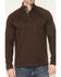 Image #3 - Brothers and Sons Men's Sherman Solid 1/4 Button-Down Pullover, Brown, hi-res