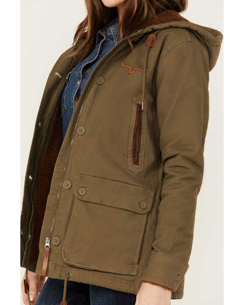 Image #3 - Kimes Ranch Women's All Weather Anorak Sherpa Lined Jacket , Dark Army, hi-res