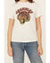 Image #3 - Wrangler Women's Tiger Short Sleeve Graphic Tee, White, hi-res