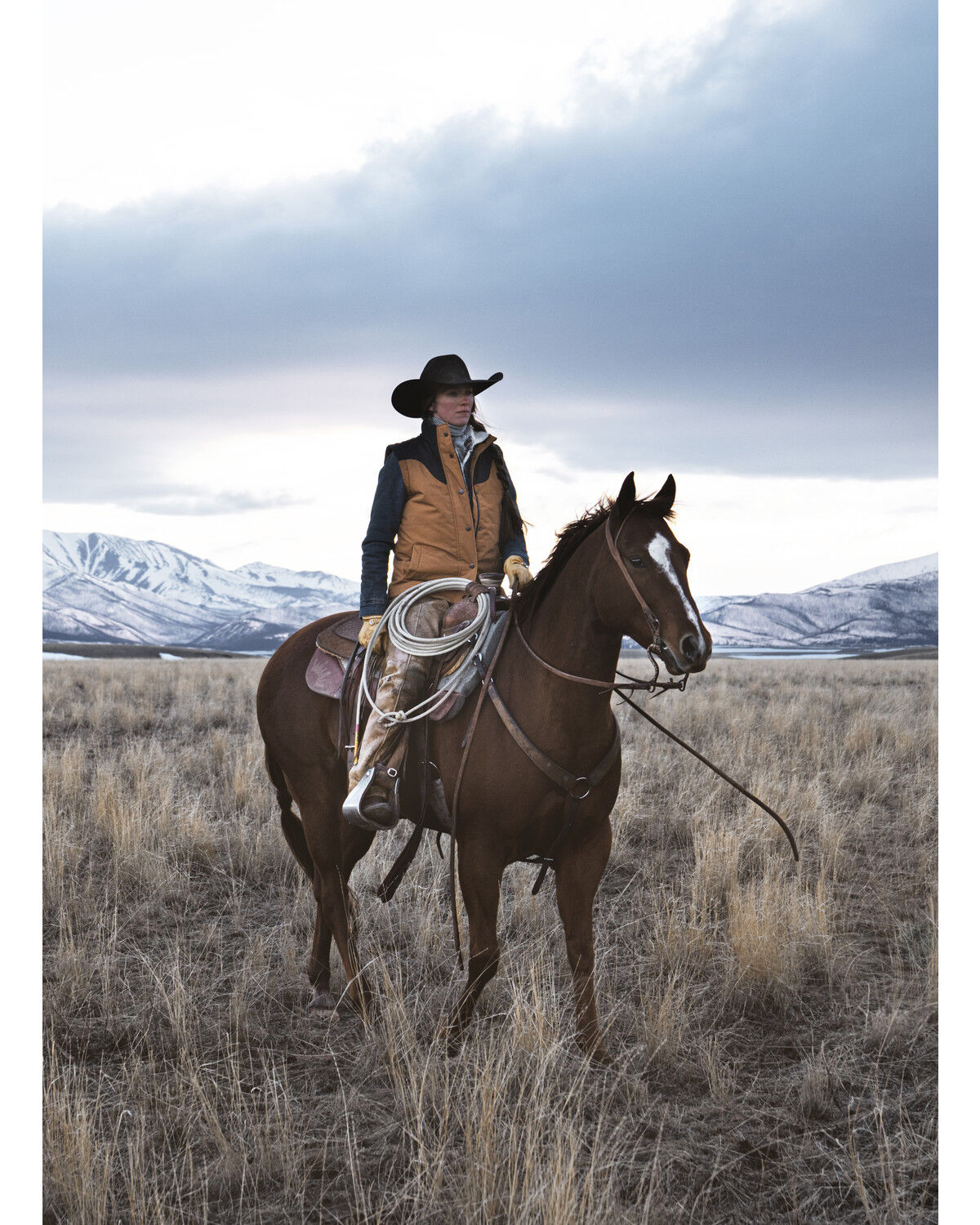 Image #1 - Cinch Women's Concealed Carry Canvas Vest, Tan, hi-res