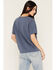 Image #4 - Blue Life Women's Cheyenne Rodeo Short Sleeve Graphic Tee, Navy, hi-res