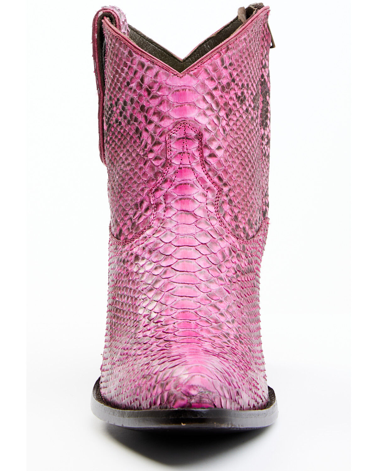 Image #4 - Idyllwind Women's Badass Exotic Python Western Booties - Round Toe, Pink, hi-res