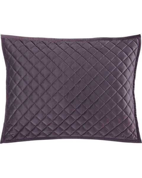 Image #1 - HiEnd Accents Standard Amethyst Diamond Quilted Shams, Purple, hi-res