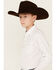 Image #2 - Cody James Boys' North Star Geo Print Long Sleeve Pearl Snap Western Shirt , Ivory, hi-res