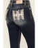 Image #2 - Miss Me Women's Dark Wash Mid Rise Stretch Bootcut Jeans , Dark Wash, hi-res