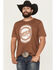 Image #1 - Cinch Men's Logo Short Sleeve Graphic T-Shirt, Brown, hi-res