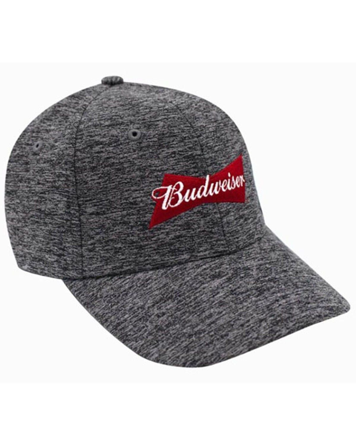 H Bar C Men's Budweiser Logo Ball Cap, Heather Grey, hi-res