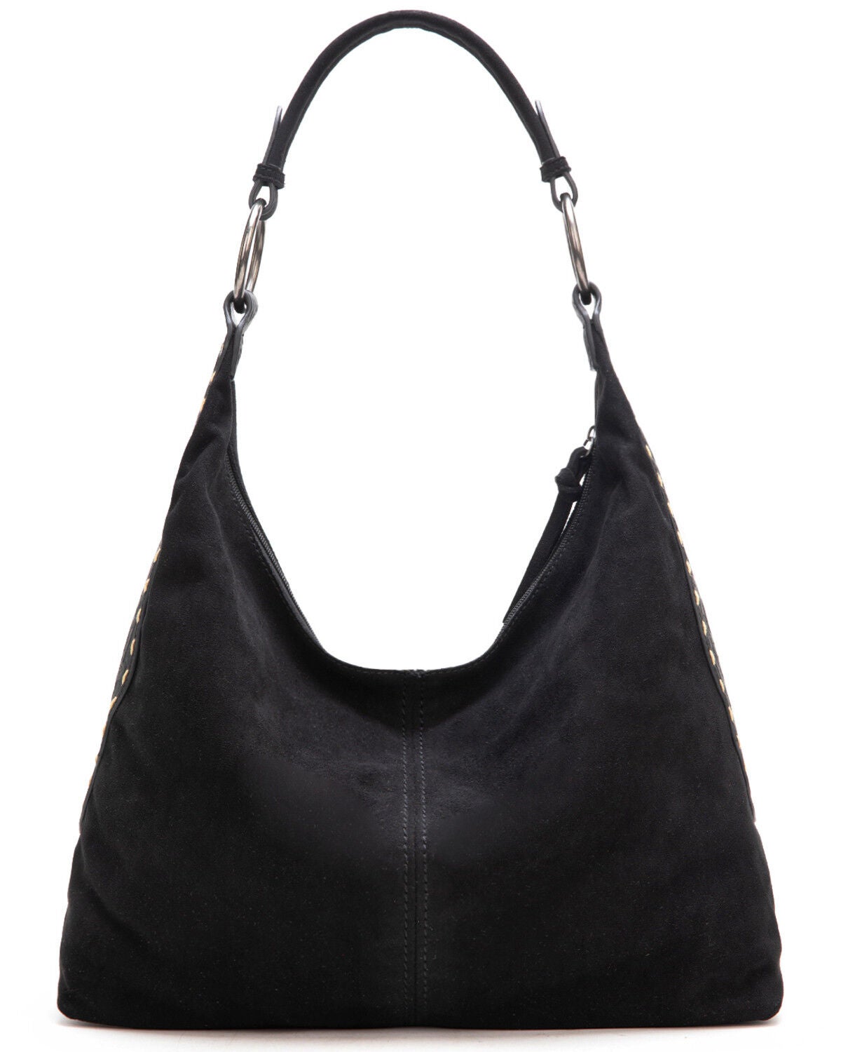 Image #3 - Wrangler Women's Floral Tooled Hobo Bag with Pouch, Black, hi-res