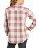 Image #2 - Ariat Women's FR Bria Plaid Print Long Sleeve Button Down Work Shirt , Burgundy, hi-res