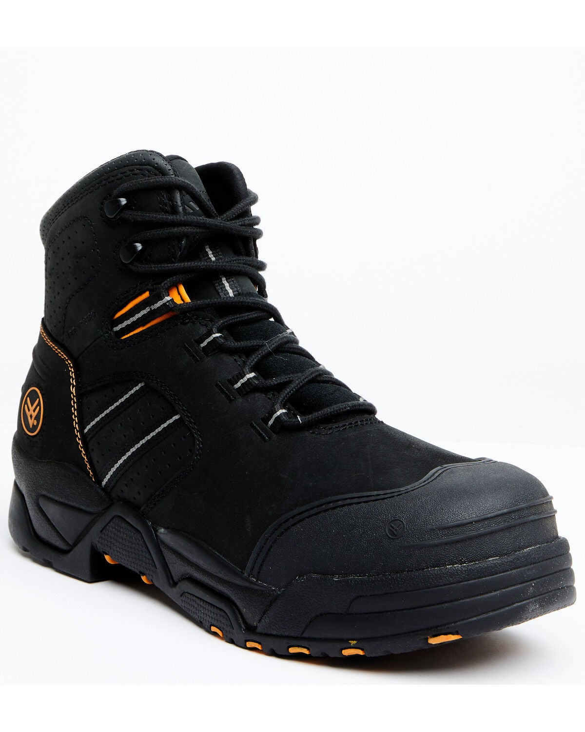 Hawx Men's 6" Enforcer Lacer Work Boots - Nano Composite Toe, Black, hi-res