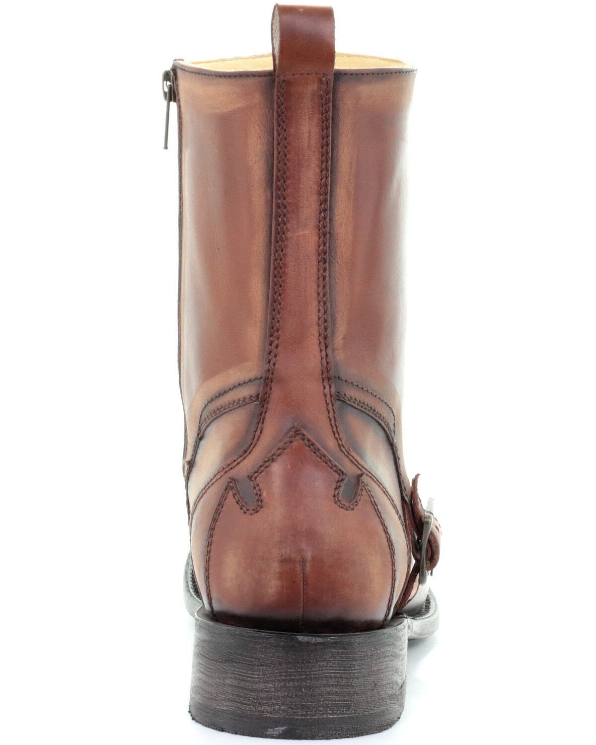 Image #4 - Corral Men's Cognac Strap Western Boots - Square Toe, Cognac, hi-res