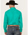 Image #4 - George Strait by Wrangler Men Solid Long Sleeve Button-Down Stretch Western Shirt, Green, hi-res