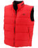 Resistol Men's Solid Red Branded Zip-Front Down Vest , Multi, hi-res