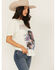 Image #2 - Wrangler X Lainey Wilson Women's Girlfriend Short Sleeve Graphic Tee, White, hi-res