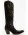 Image #2 - Corral Women's Floral Tall Western Boots - Snip Toe, Gold, hi-res