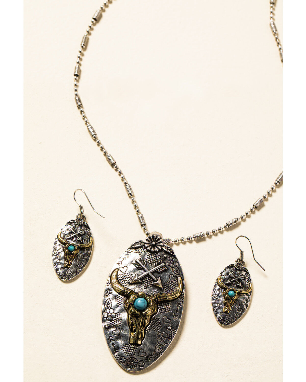 Image #1 - Shyanne Women's In The Oasis Longhorn Pendant Jewelry Set, , hi-res