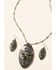 Image #1 - Shyanne Women's In The Oasis Longhorn Pendant Jewelry Set, , hi-res