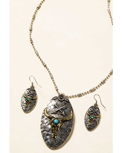 Image #1 - Shyanne Women's In The Oasis Longhorn Pendant Jewelry Set , , hi-res