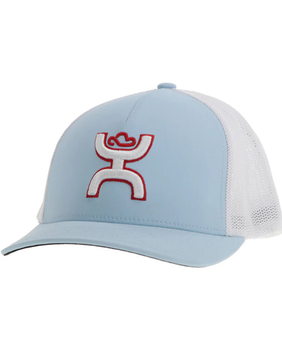 Image #1 - Hooey Men's Coach Trucker Cap, Light Blue, hi-res