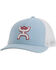 Image #1 - Hooey Men's Coach Trucker Cap, Light Blue, hi-res