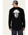 Image #4 - Ariat Men's Solid Rebar Workman Full Coverage Graphic Long Sleeve Work T-Shirt, Black, hi-res