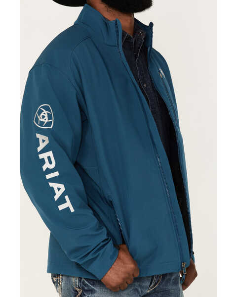 Image #3 - Ariat Men's Logo 2.0 Softshell Jacket, Blue, hi-res