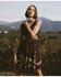 Image #1 - Shyanne Women's Embroidered Tulle Dress, Chocolate, hi-res