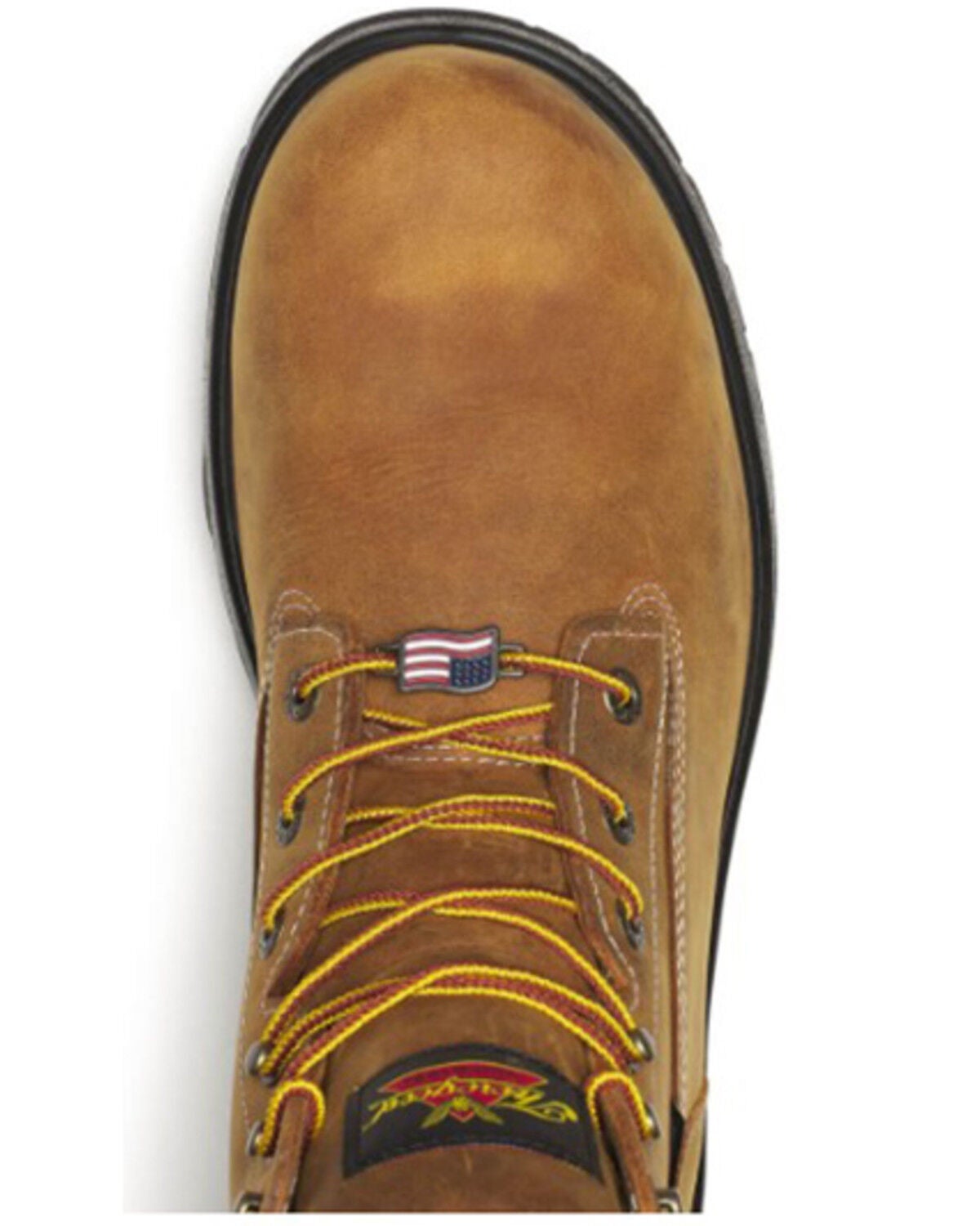 Image #4 - Thorogood Men's 6" USA Genesis Waterproof Work Boots - Soft Toe, Brown, hi-res
