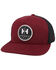 Image #1 - Hooey Men's Plow Trucker Cap, Maroon, hi-res