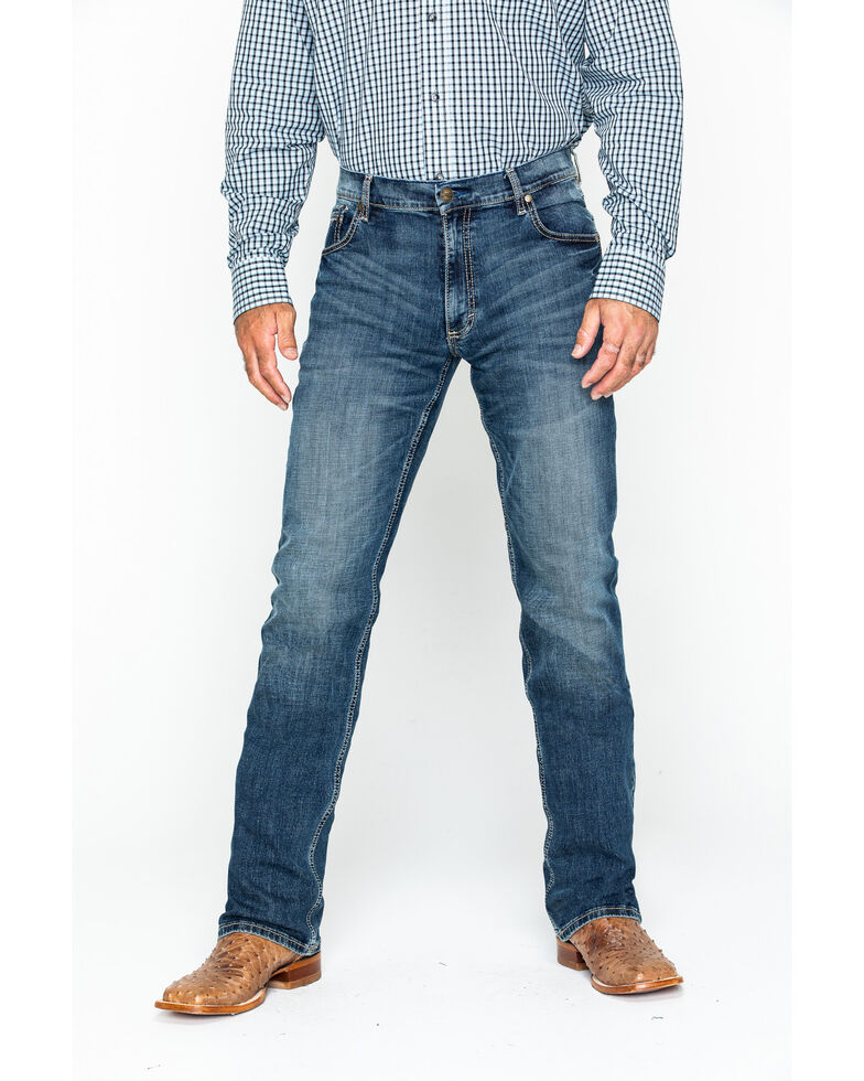Wrangler Retro Men S Layton Slim Fit Bootcut Jeans Sheplers This men's jean fits more narrow in the seat and thigh than the original fit. wrangler retro men s layton slim fit bootcut jeans