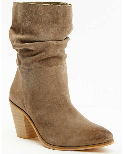Image #1 - Cleo + Wolf Women's Dani Western Booties - Pointed Toe, Taupe, hi-res