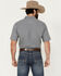 Image #4 - Ariat Men's Trace Mosaic Geo Print Fitted Short Sleeve Button-Down Western Shirt, Dark Blue, hi-res