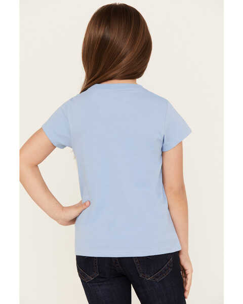 Image #4 - Shyanne Girls' Rodeo Soul Short Sleeve Graphic Tee, Blue, hi-res