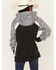 Hooey Girls' Savannah Cheetah Print Hoodie, Black/white, hi-res