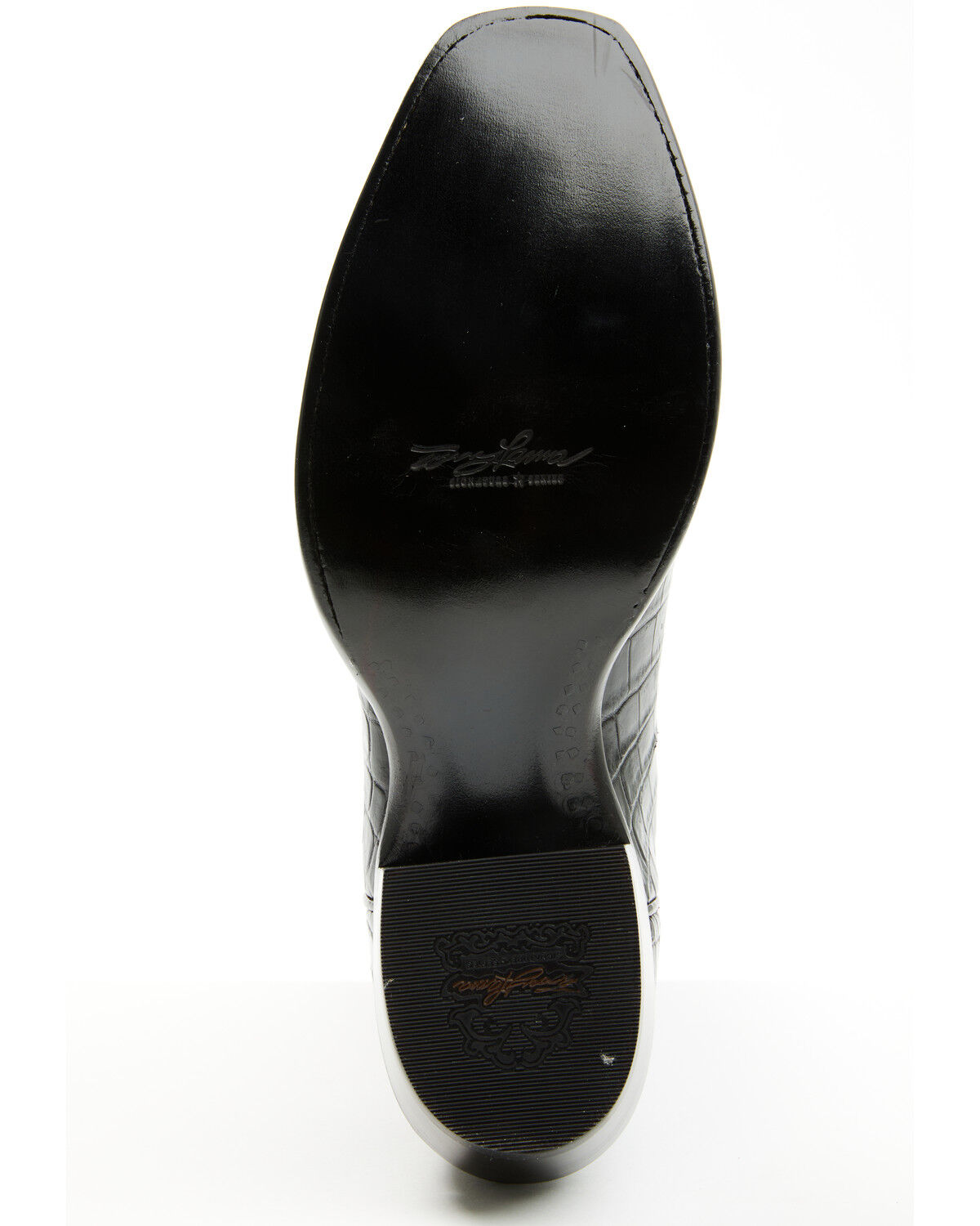 Image #7 - Tony Lama Men's Nile Lightwood Exotic Caiman Western Boots - Square Toe, Black, hi-res