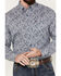Image #3 - George Strait by Wrangler Men's Paisley Print Long Sleeve Button Down Western Shirt, Purple, hi-res
