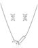 Image #1 - Montana Silversmiths Women's Modern Muse Crystal Jewelry Set, Silver, hi-res