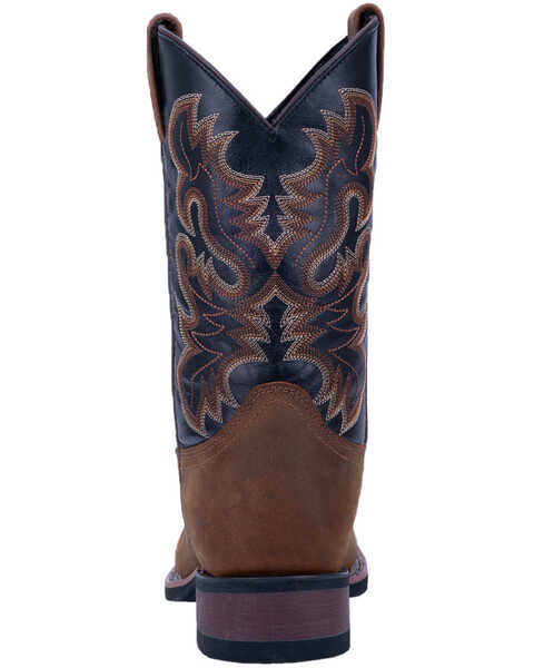Image #4 - Laredo Men's Rockwell Western Work Boots - Steel Toe, Brown, hi-res