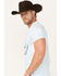 Image #2 - Cinch Men's Boot Barn Exclusive American Denim Co Diamond Short Sleeve Graphic T-Shirt, Light Blue, hi-res