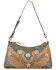 Image #1 - American West Golden Tan Desert Wildflower Shoulder Bag, Tan, hi-res