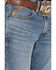 Image #2 - Ariat Men's M4 Medium Wash Relaxed Bootcut Stretch Denim Jeans - Big, Medium Wash, hi-res
